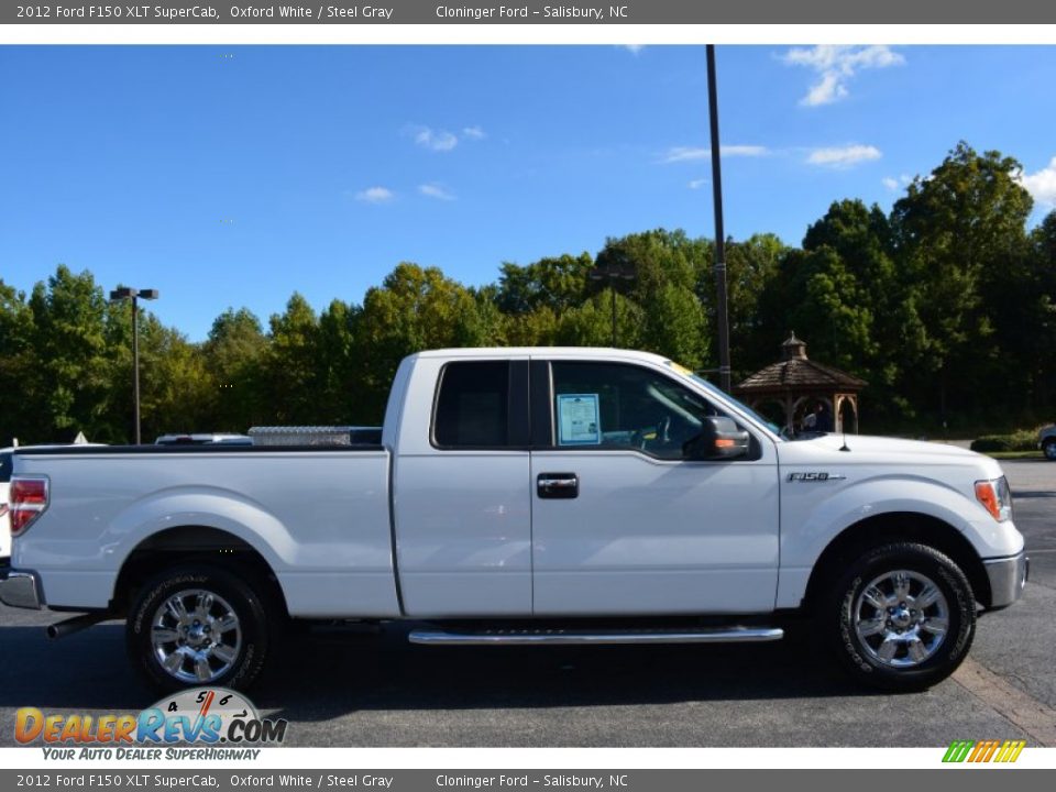 2012 Ford F150 XLT SuperCab Oxford White / Steel Gray Photo #2