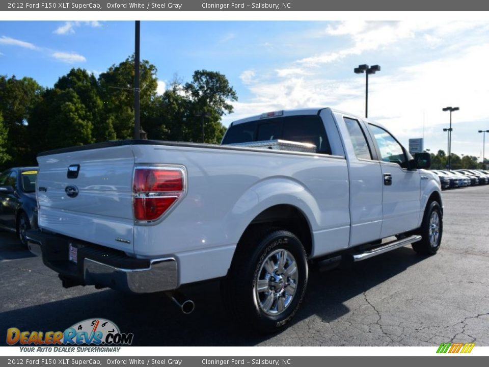 2012 Ford F150 XLT SuperCab Oxford White / Steel Gray Photo #3