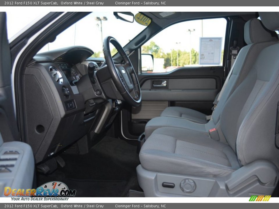 2012 Ford F150 XLT SuperCab Oxford White / Steel Gray Photo #9