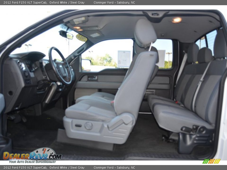 2012 Ford F150 XLT SuperCab Oxford White / Steel Gray Photo #11