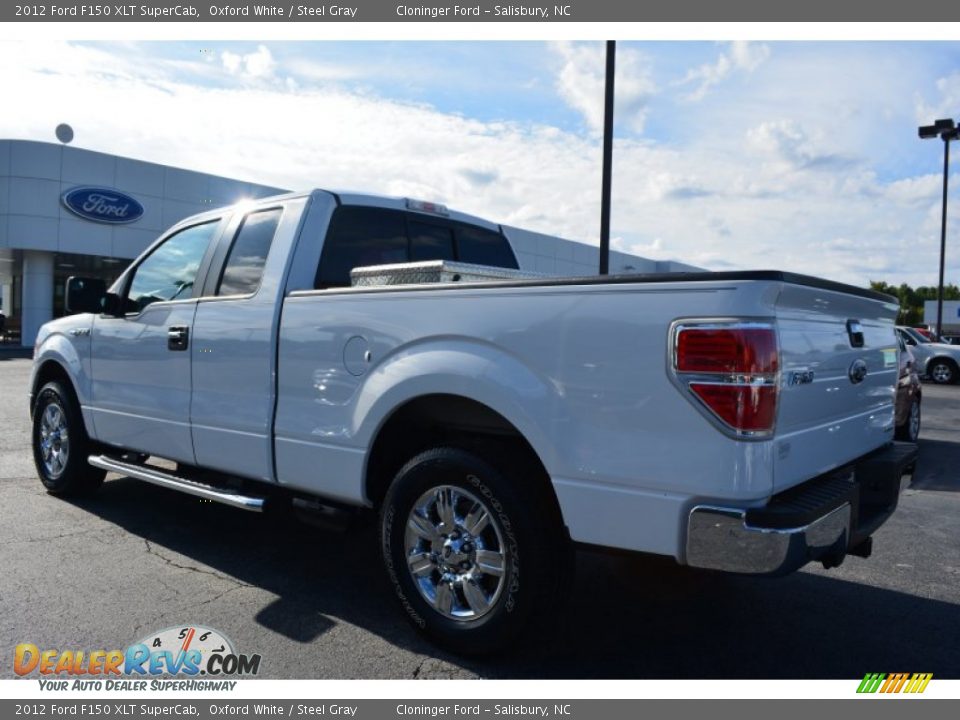 2012 Ford F150 XLT SuperCab Oxford White / Steel Gray Photo #27