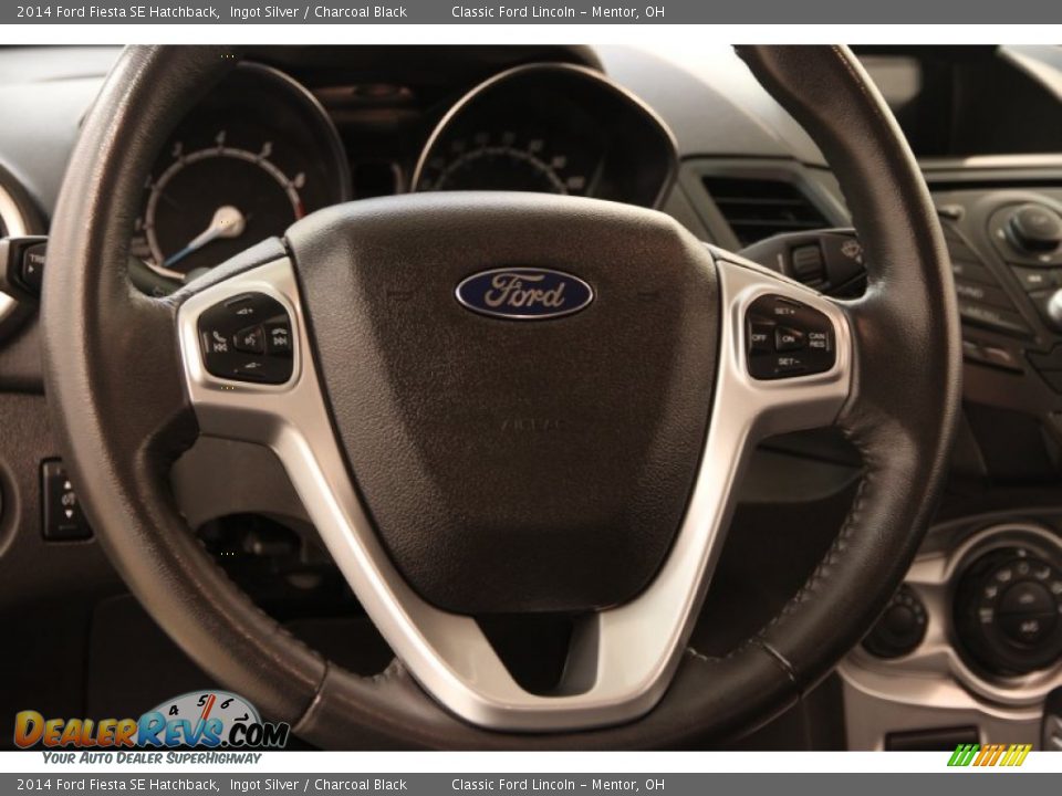 2014 Ford Fiesta SE Hatchback Ingot Silver / Charcoal Black Photo #6