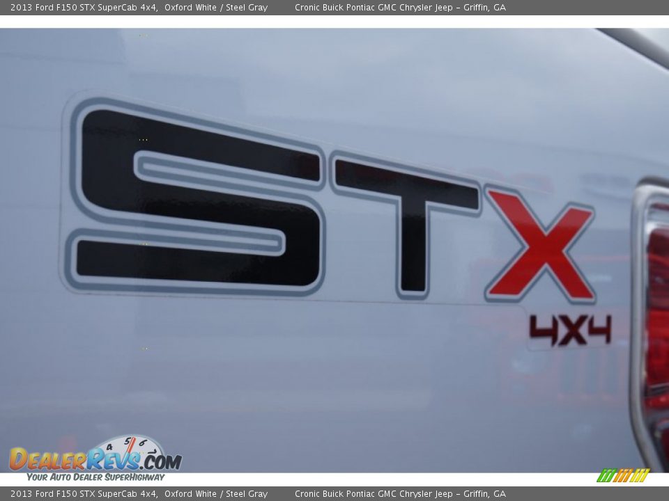 2013 Ford F150 STX SuperCab 4x4 Oxford White / Steel Gray Photo #16