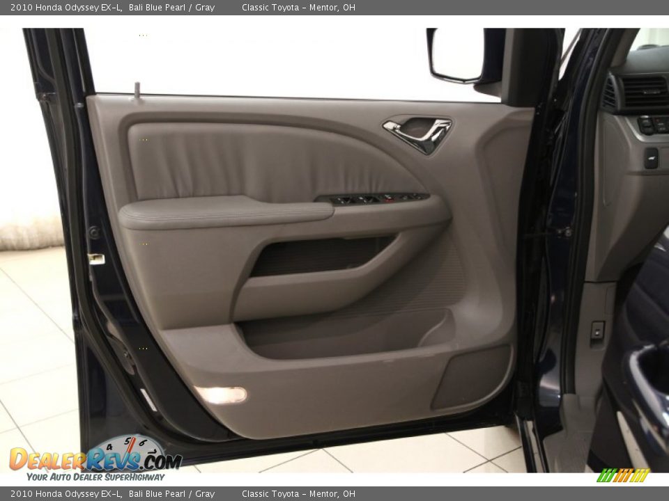 2010 Honda Odyssey EX-L Bali Blue Pearl / Gray Photo #4