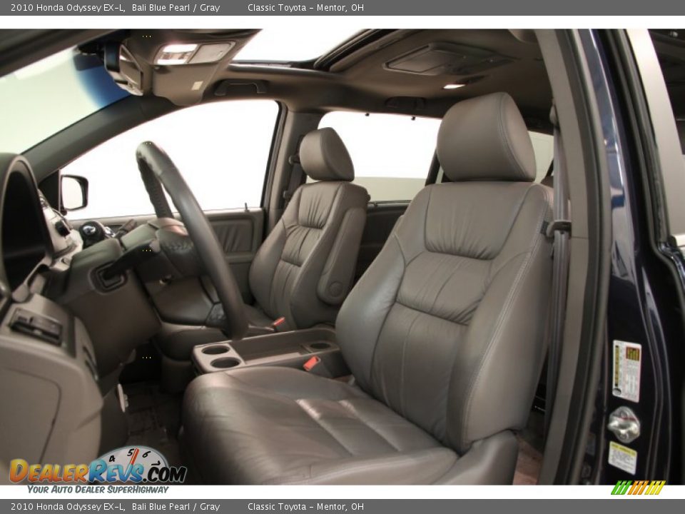 2010 Honda Odyssey EX-L Bali Blue Pearl / Gray Photo #6