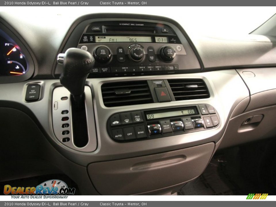 2010 Honda Odyssey EX-L Bali Blue Pearl / Gray Photo #10