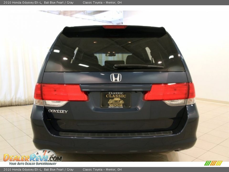 2010 Honda Odyssey EX-L Bali Blue Pearl / Gray Photo #21