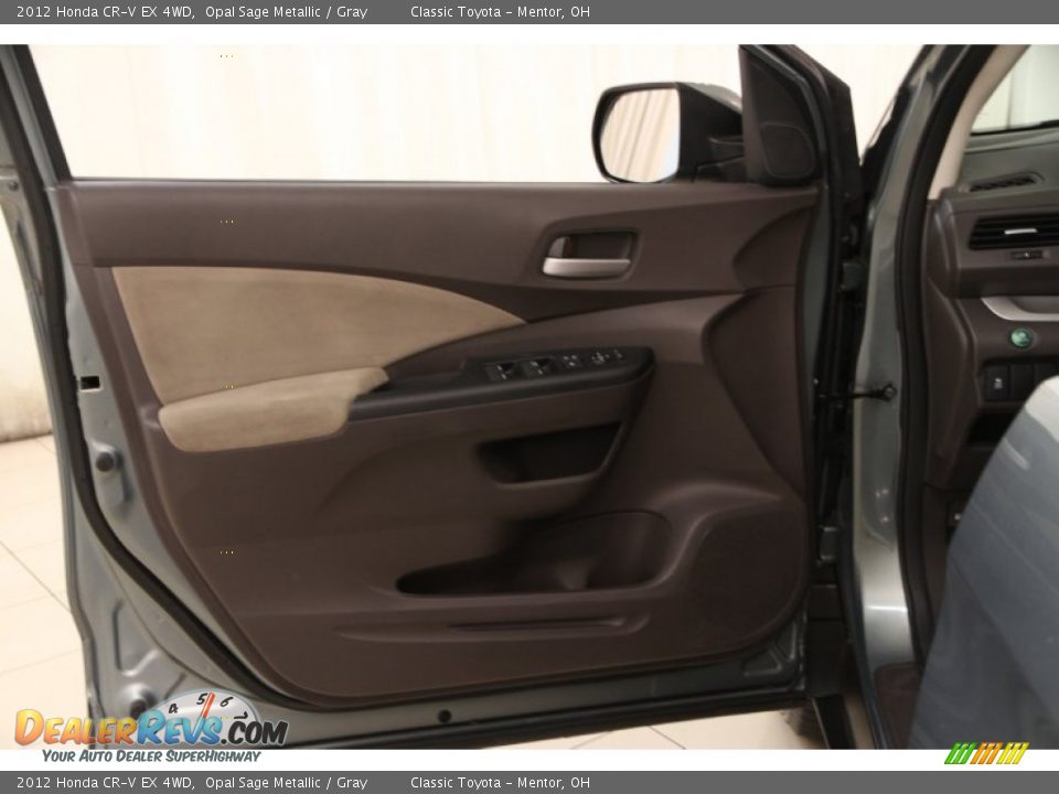 2012 Honda CR-V EX 4WD Opal Sage Metallic / Gray Photo #4