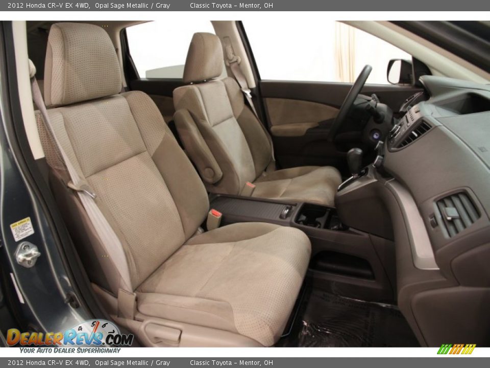 2012 Honda CR-V EX 4WD Opal Sage Metallic / Gray Photo #15