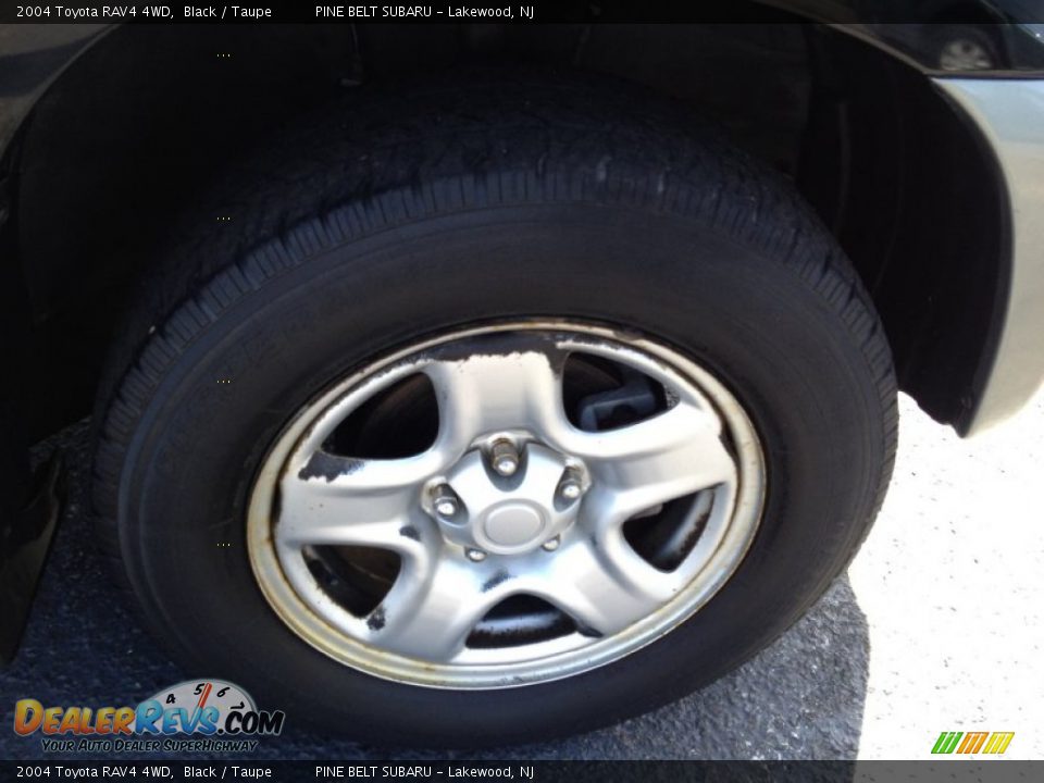 2004 Toyota RAV4 4WD Black / Taupe Photo #4