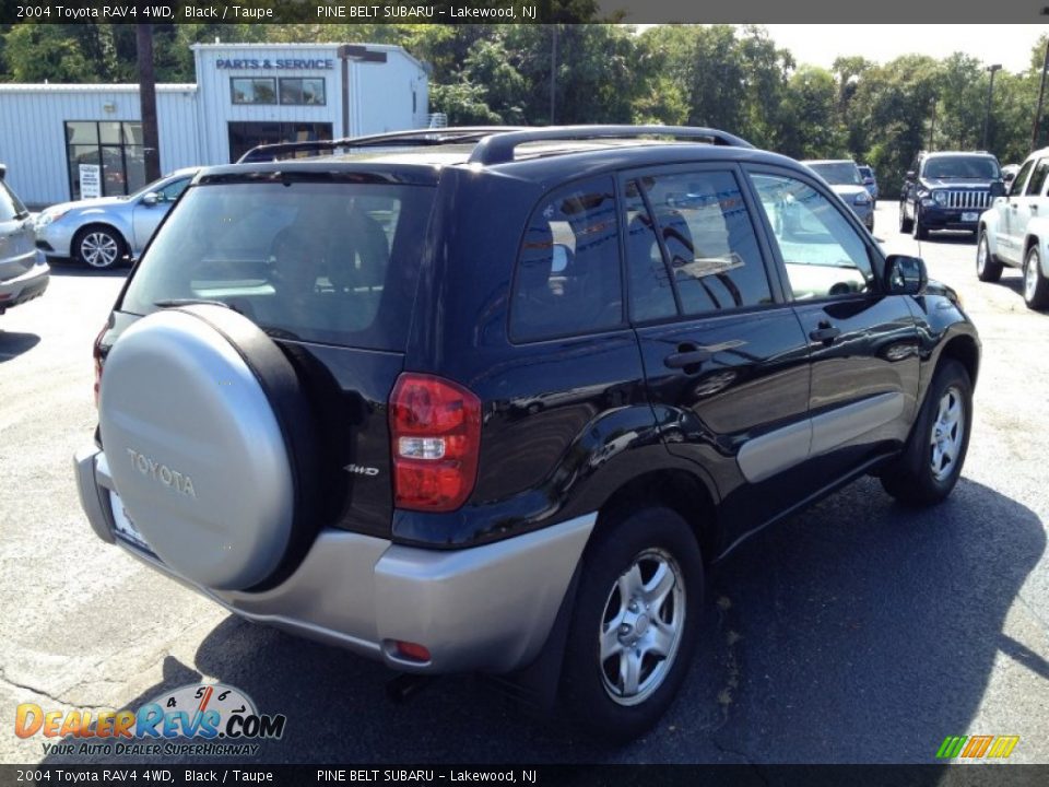 2004 Toyota RAV4 4WD Black / Taupe Photo #7