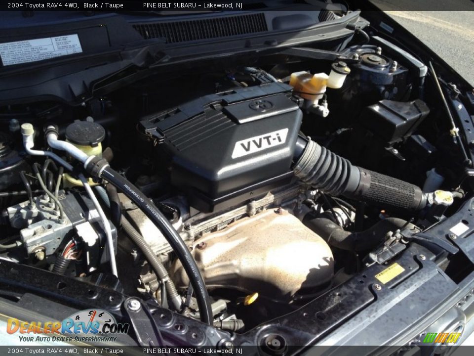 2004 Toyota RAV4 4WD Black / Taupe Photo #25