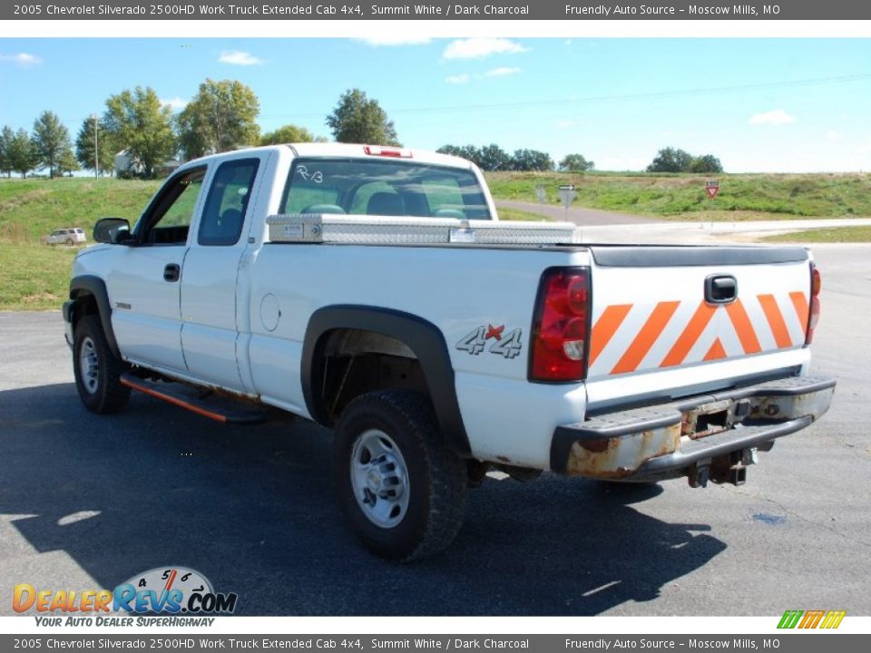 2005 Chevrolet Silverado 2500HD Work Truck Extended Cab 4x4 Summit White / Dark Charcoal Photo #6