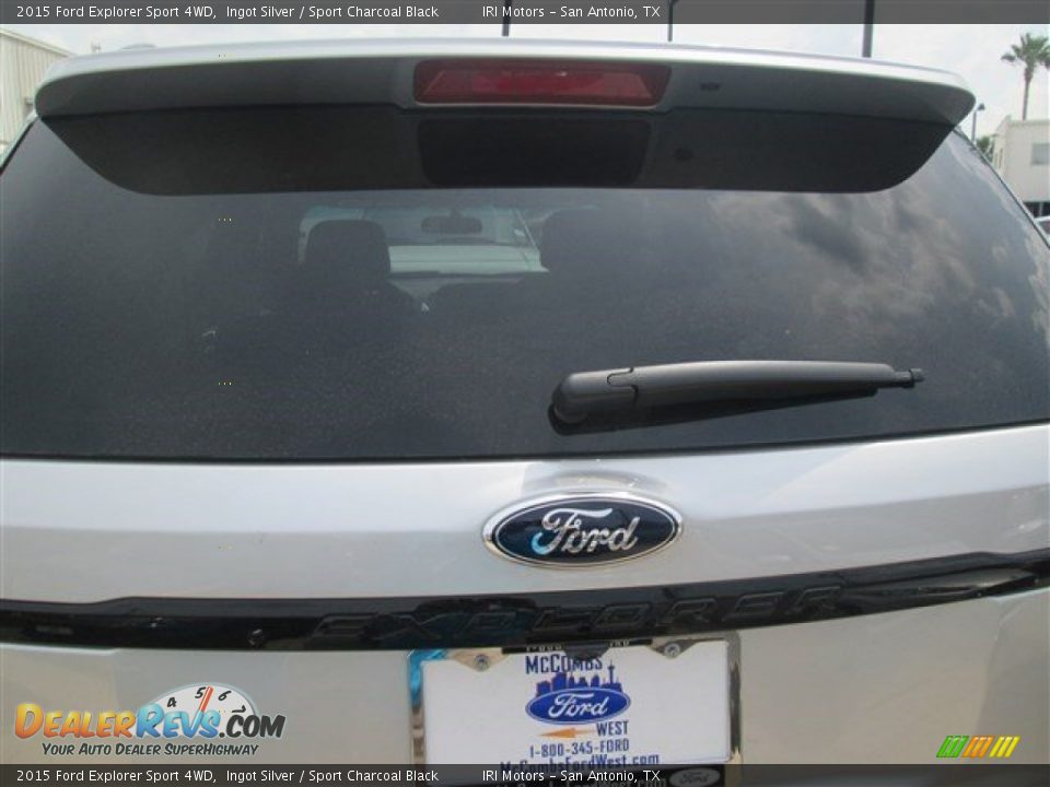 2015 Ford Explorer Sport 4WD Ingot Silver / Sport Charcoal Black Photo #12