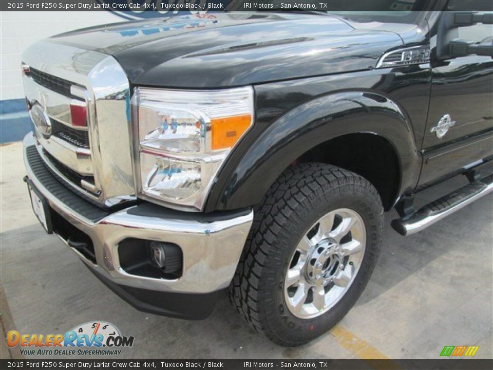 2015 Ford F250 Super Duty Lariat Crew Cab 4x4 Tuxedo Black / Black Photo #2