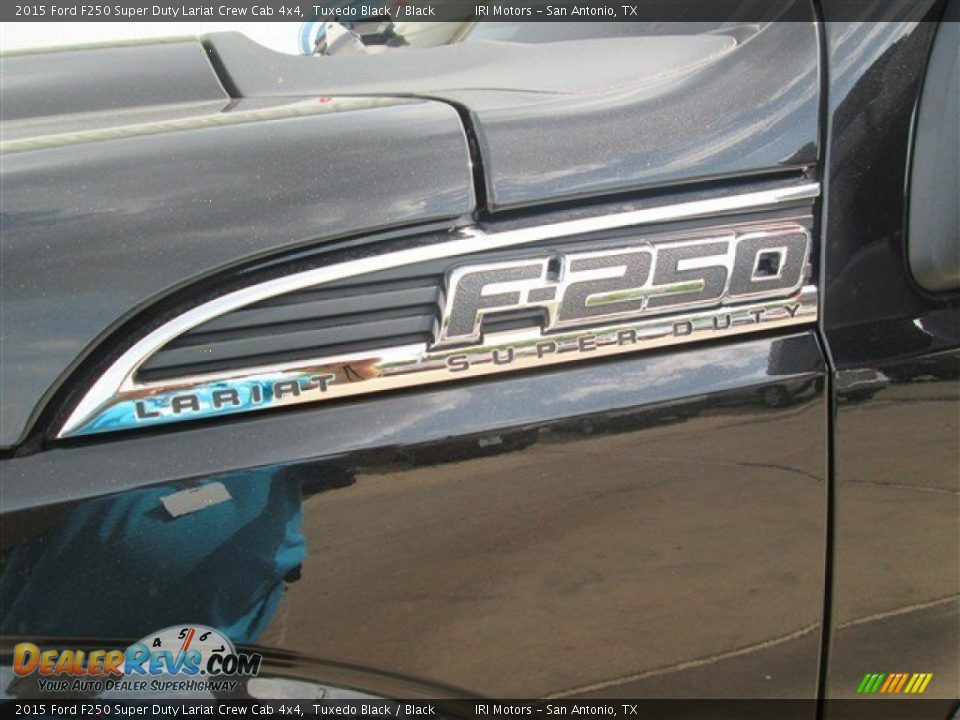 2015 Ford F250 Super Duty Lariat Crew Cab 4x4 Tuxedo Black / Black Photo #4
