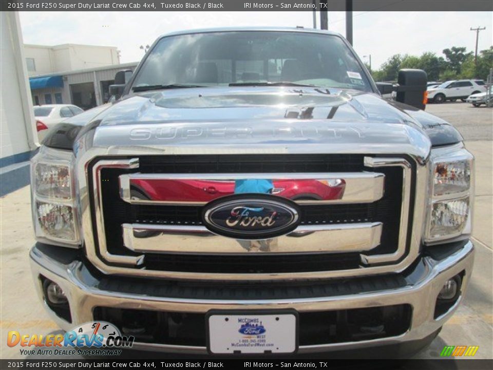 2015 Ford F250 Super Duty Lariat Crew Cab 4x4 Tuxedo Black / Black Photo #7