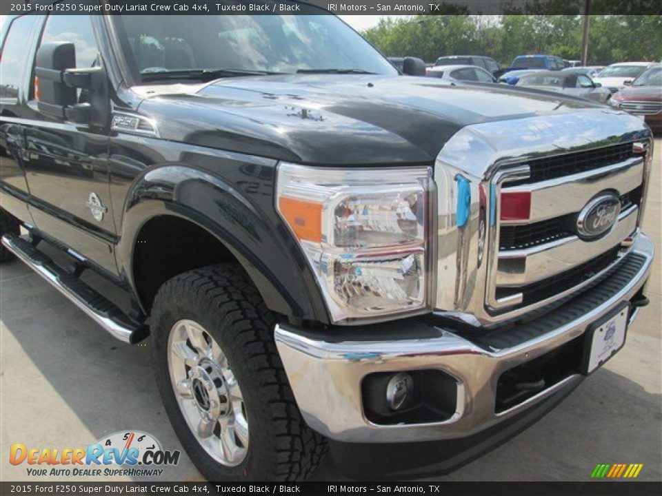 2015 Ford F250 Super Duty Lariat Crew Cab 4x4 Tuxedo Black / Black Photo #8