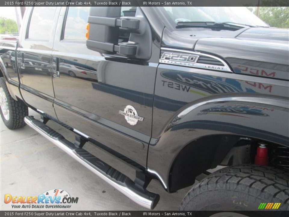 2015 Ford F250 Super Duty Lariat Crew Cab 4x4 Tuxedo Black / Black Photo #9