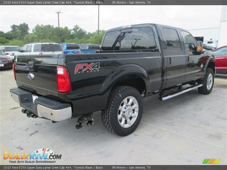 2015 Ford F250 Super Duty Lariat Crew Cab 4x4 Tuxedo Black / Black Photo #12