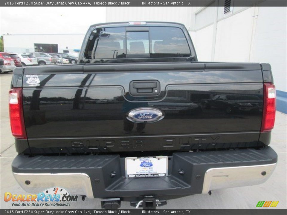 2015 Ford F250 Super Duty Lariat Crew Cab 4x4 Tuxedo Black / Black Photo #15