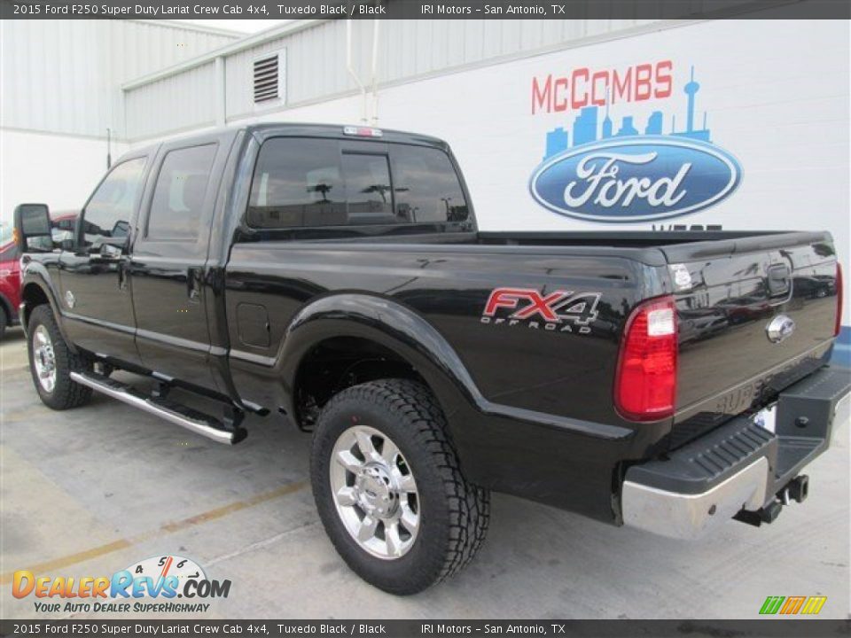 2015 Ford F250 Super Duty Lariat Crew Cab 4x4 Tuxedo Black / Black Photo #16