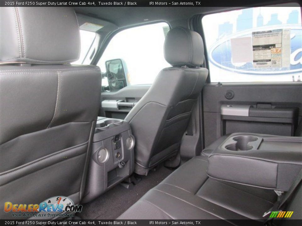2015 Ford F250 Super Duty Lariat Crew Cab 4x4 Tuxedo Black / Black Photo #21