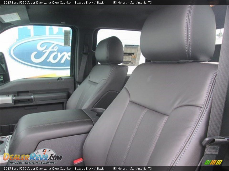 2015 Ford F250 Super Duty Lariat Crew Cab 4x4 Tuxedo Black / Black Photo #25