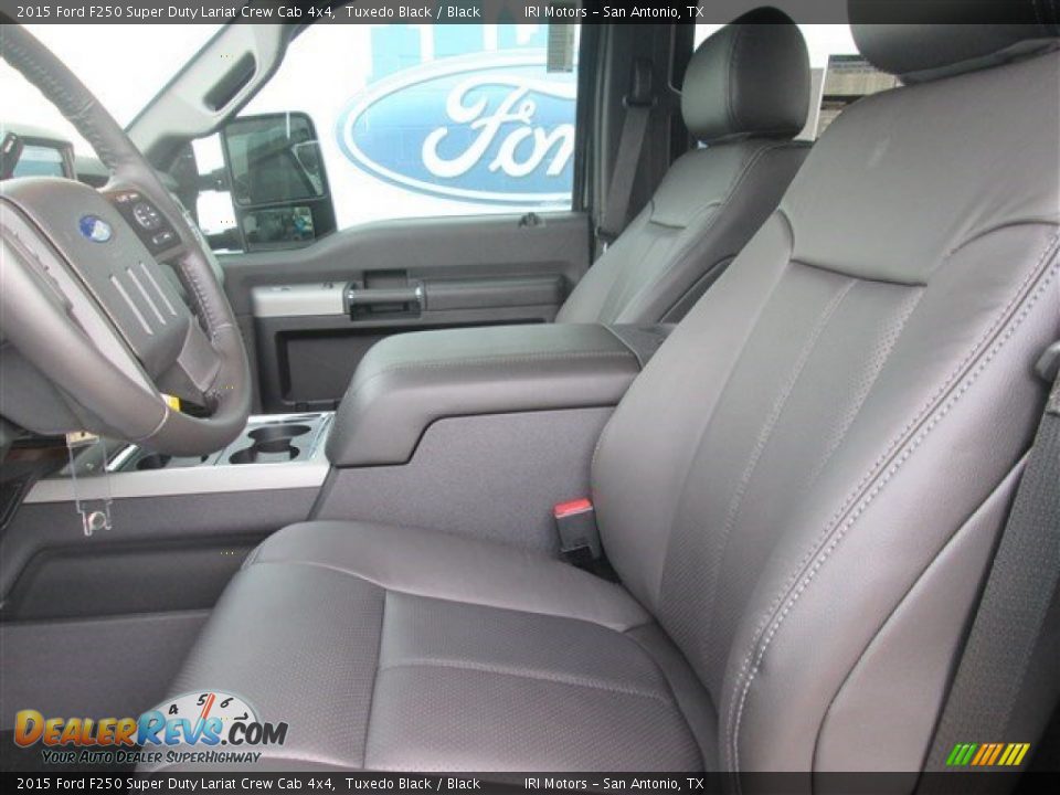 2015 Ford F250 Super Duty Lariat Crew Cab 4x4 Tuxedo Black / Black Photo #26