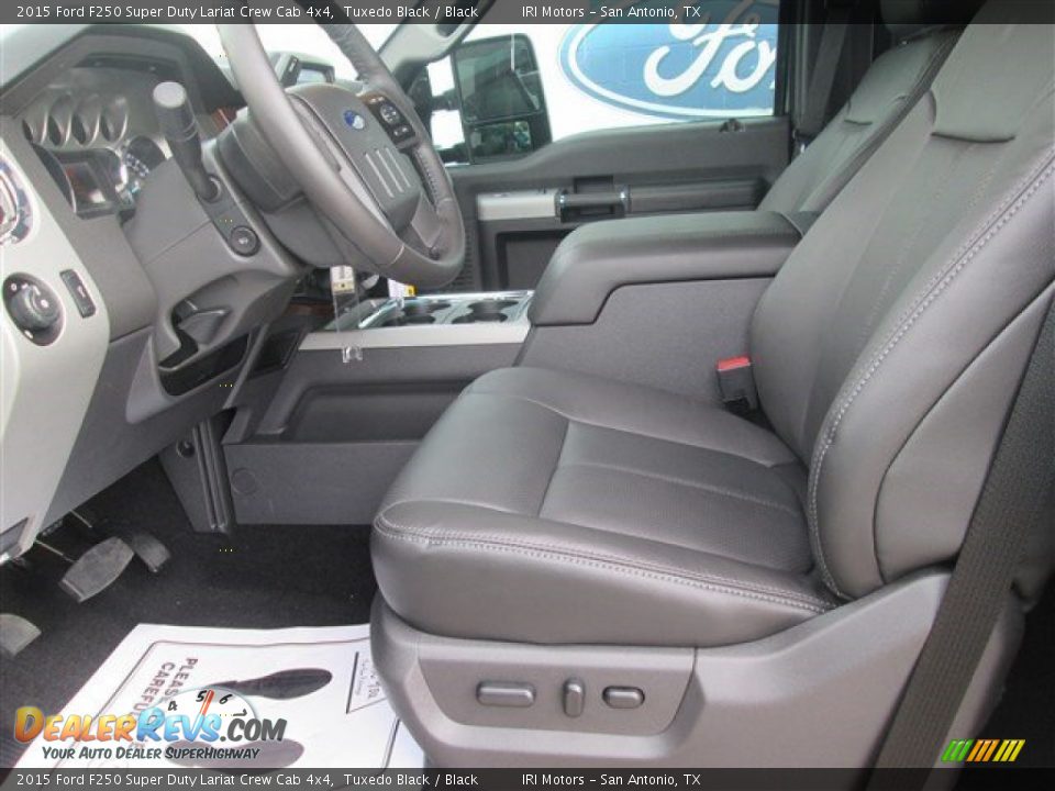 2015 Ford F250 Super Duty Lariat Crew Cab 4x4 Tuxedo Black / Black Photo #27