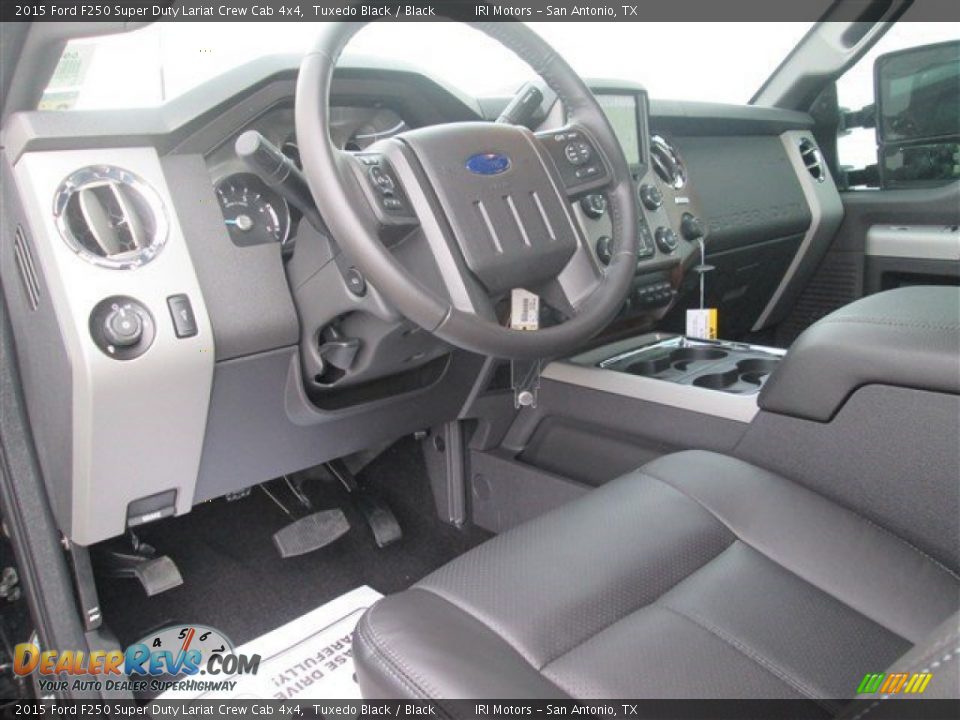 2015 Ford F250 Super Duty Lariat Crew Cab 4x4 Tuxedo Black / Black Photo #29