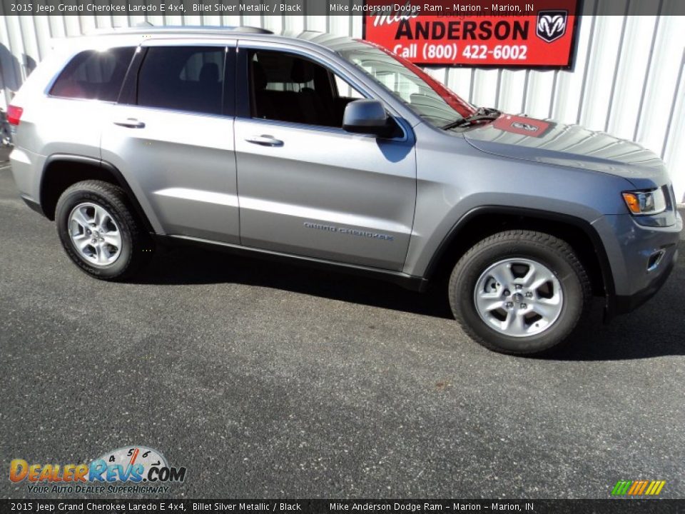 2015 Jeep Grand Cherokee Laredo E 4x4 Billet Silver Metallic / Black Photo #2