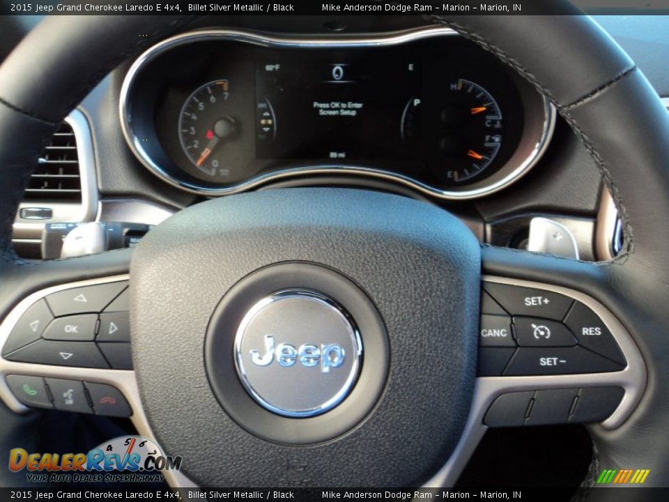 2015 Jeep Grand Cherokee Laredo E 4x4 Billet Silver Metallic / Black Photo #7
