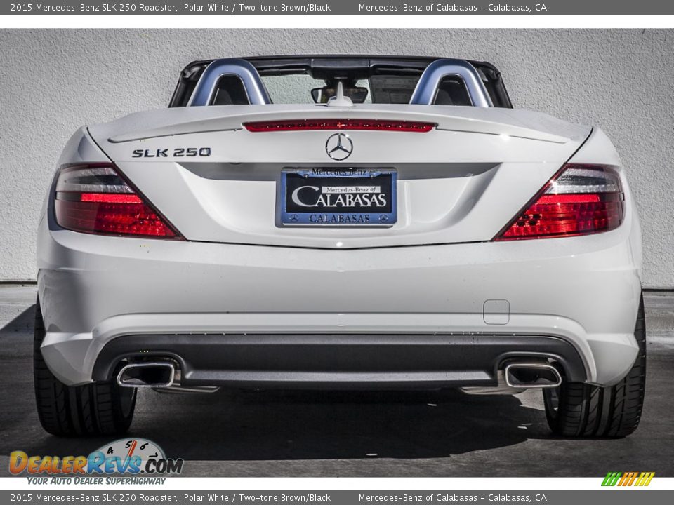 2015 Mercedes-Benz SLK 250 Roadster Polar White / Two-tone Brown/Black Photo #3