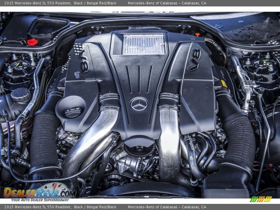 2015 Mercedes-Benz SL 550 Roadster 4.7 Liter biturbo DOHC 32-Valve VVT V8 Engine Photo #9