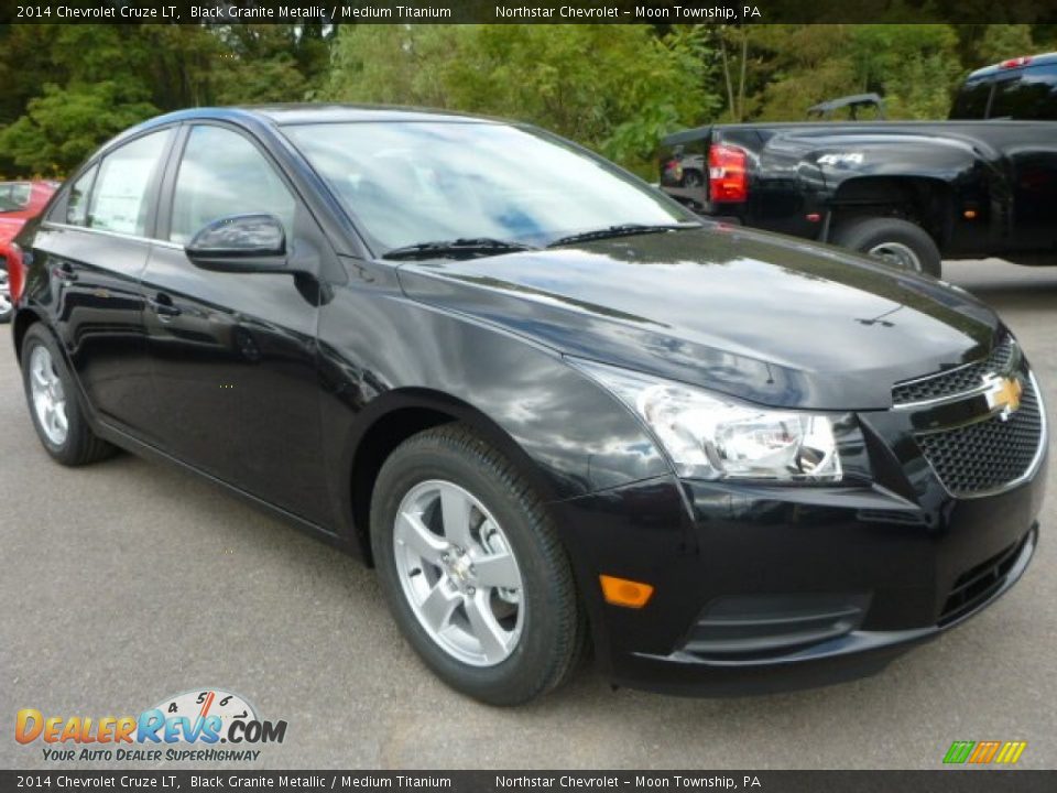 2014 Chevrolet Cruze LT Black Granite Metallic / Medium Titanium Photo #7