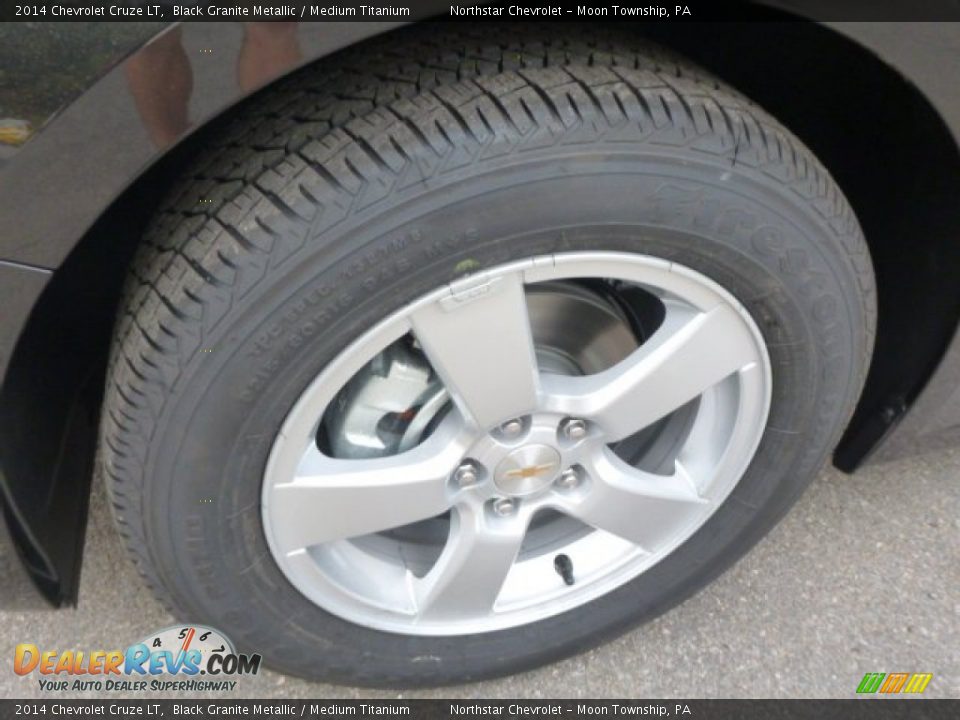 2014 Chevrolet Cruze LT Black Granite Metallic / Medium Titanium Photo #9