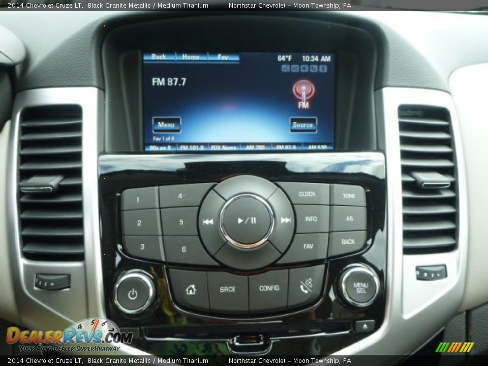 2014 Chevrolet Cruze LT Black Granite Metallic / Medium Titanium Photo #18