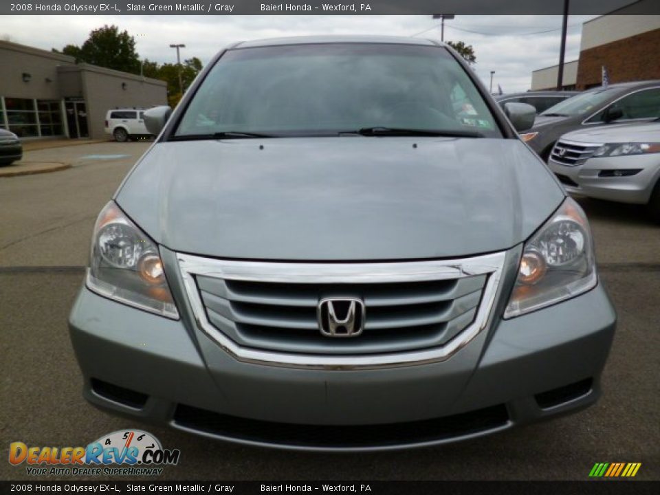 2008 Honda Odyssey EX-L Slate Green Metallic / Gray Photo #2