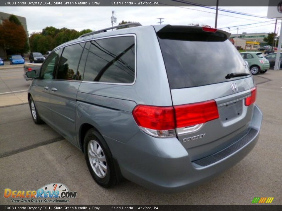 2008 Honda Odyssey EX-L Slate Green Metallic / Gray Photo #4