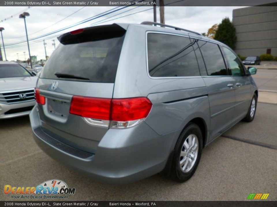 2008 Honda Odyssey EX-L Slate Green Metallic / Gray Photo #5