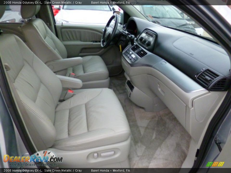 2008 Honda Odyssey EX-L Slate Green Metallic / Gray Photo #8