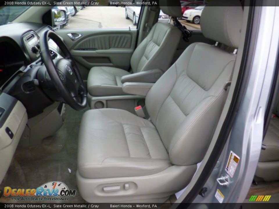 2008 Honda Odyssey EX-L Slate Green Metallic / Gray Photo #15