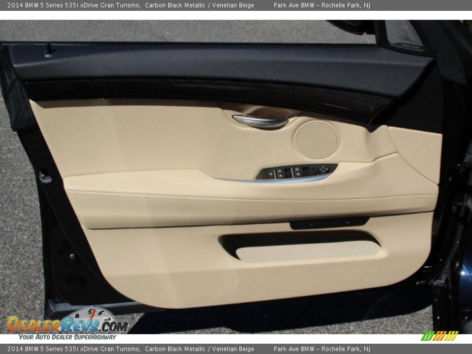 2014 BMW 5 Series 535i xDrive Gran Turismo Carbon Black Metallic / Venetian Beige Photo #9