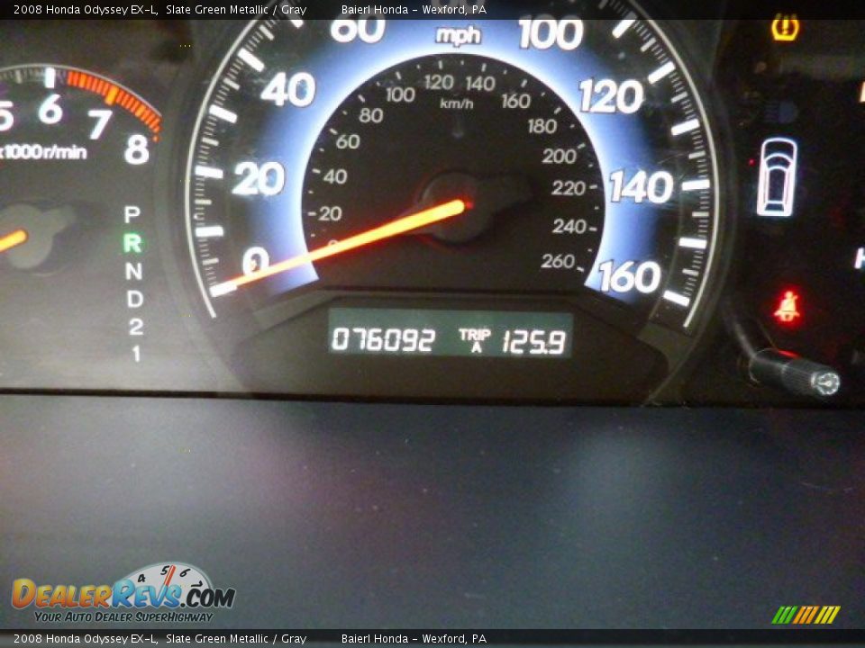 2008 Honda Odyssey EX-L Slate Green Metallic / Gray Photo #20