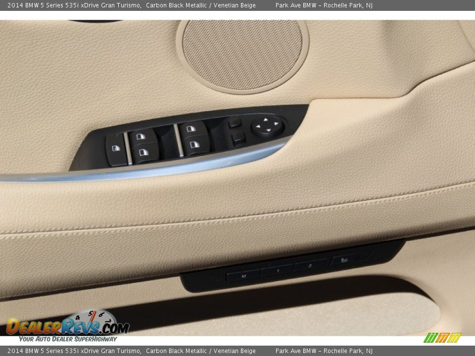 2014 BMW 5 Series 535i xDrive Gran Turismo Carbon Black Metallic / Venetian Beige Photo #10