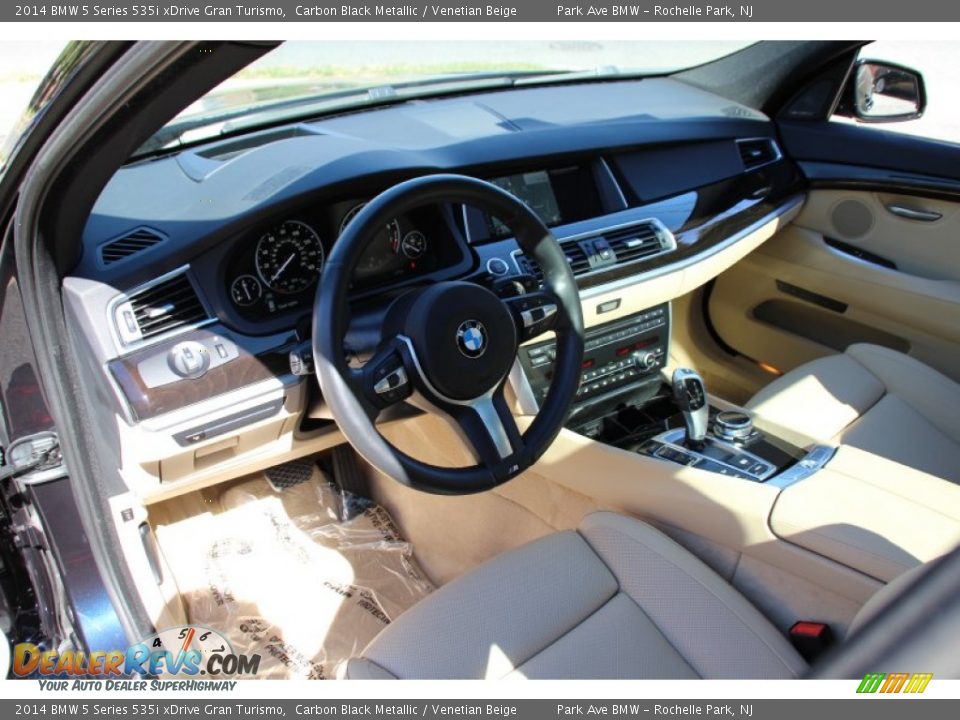 Venetian Beige Interior - 2014 BMW 5 Series 535i xDrive Gran Turismo Photo #11