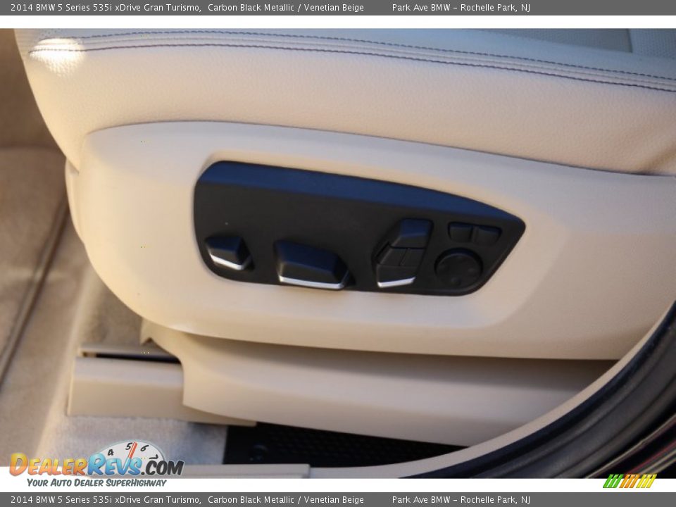2014 BMW 5 Series 535i xDrive Gran Turismo Carbon Black Metallic / Venetian Beige Photo #14
