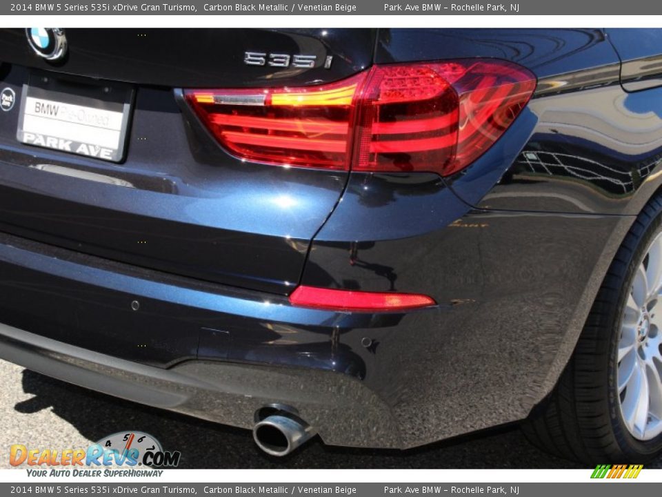2014 BMW 5 Series 535i xDrive Gran Turismo Carbon Black Metallic / Venetian Beige Photo #25