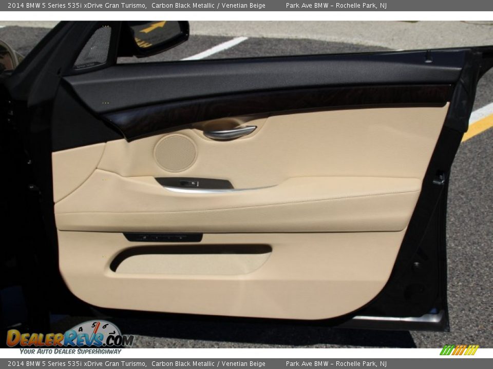 2014 BMW 5 Series 535i xDrive Gran Turismo Carbon Black Metallic / Venetian Beige Photo #28